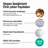 Gü Feeling Vegan Ipek Yastık Kılıfı - Cloud Dancer
